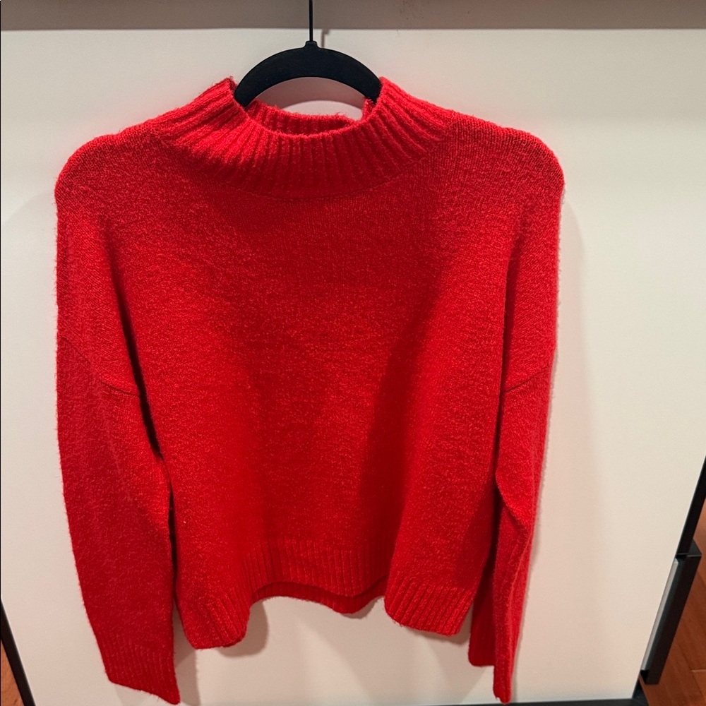 Double Zero Scarlet Turtleneck Sweater